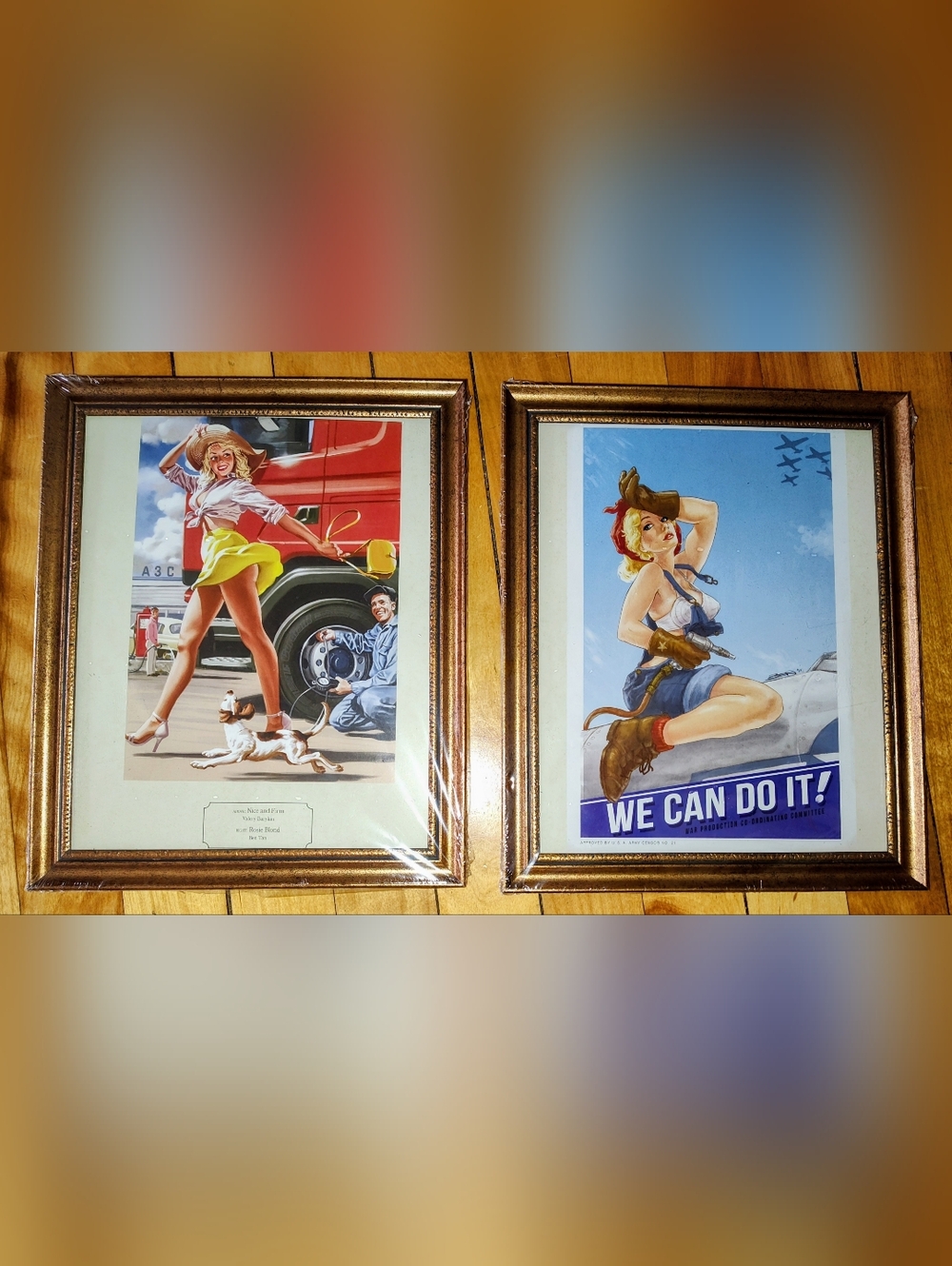 Framed Prints - "Nice & Firm" Valery Barykin & "Rosie Blond" Ben Tan 8" x 10".